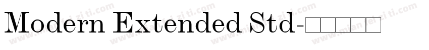 Modern Extended Std字体转换